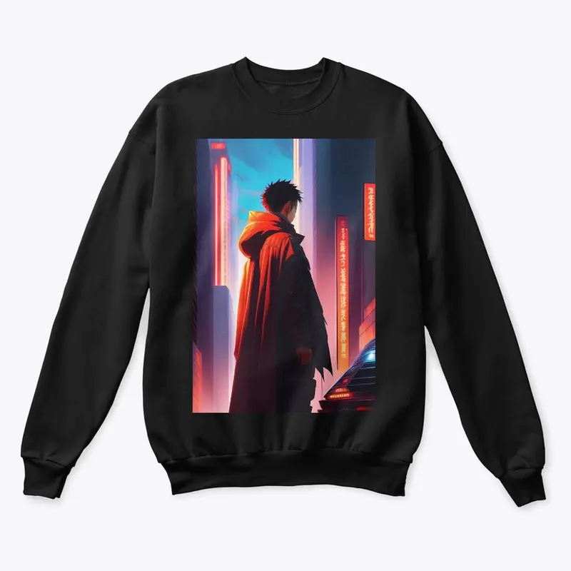 tetsuo observing the ruins t- shirt