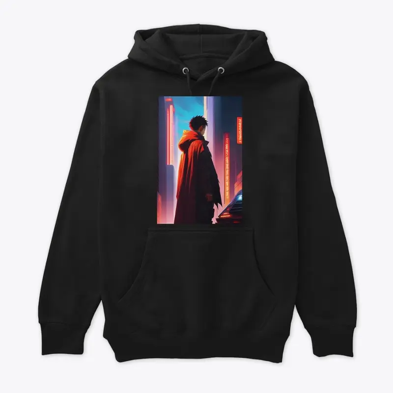 tetsuo observing the ruins t- shirt