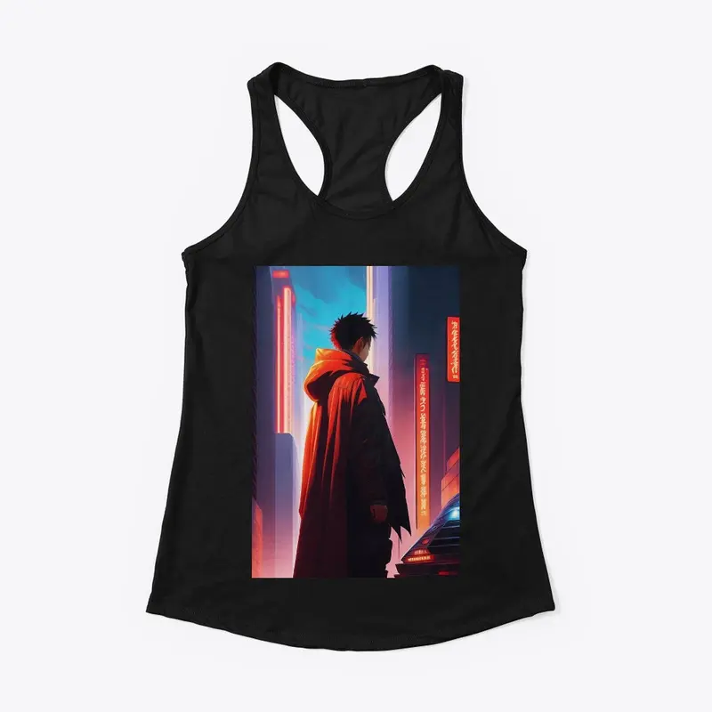 tetsuo observing the ruins t- shirt