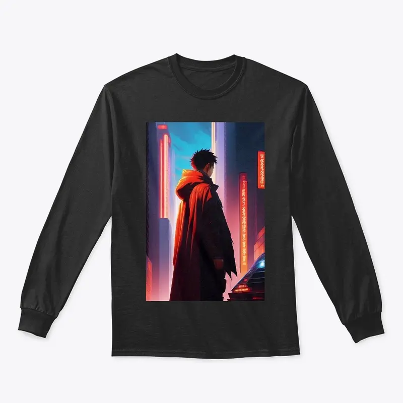 tetsuo observing the ruins t- shirt